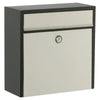 Allux 250 Brievenbus Zwart met RVS front - Doika - Brievenbus - Allux - 5701701500855 - F50085