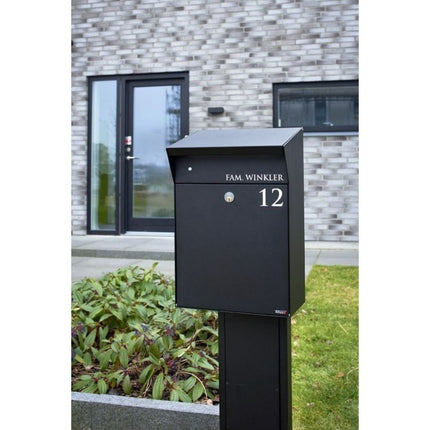 Allux Bjorn Brievenbus Zwart - Wandmontage - Doika - Pakketbrievenbus - Allux - 5701701473708 - F47370
