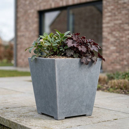 Conische arduinen plantenbak met bodem 40x27x42 cm - Doika - Plantenbak - Doika - 5420024201200 - Cone modern 40x27x42