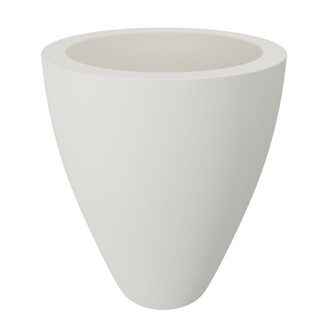 GARDRA Polyester plantenbak Ø 80x100 cm - Zuiver Wit (RAL 9010) - Doika - Plantenbak - GARDRA -  - DOIKA-DP-4 9010