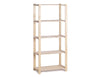 Practo Houten opbergrek 175x80x40 cm – 5 legborden - Doika - Opbergrekken - Practo Home -  - H226