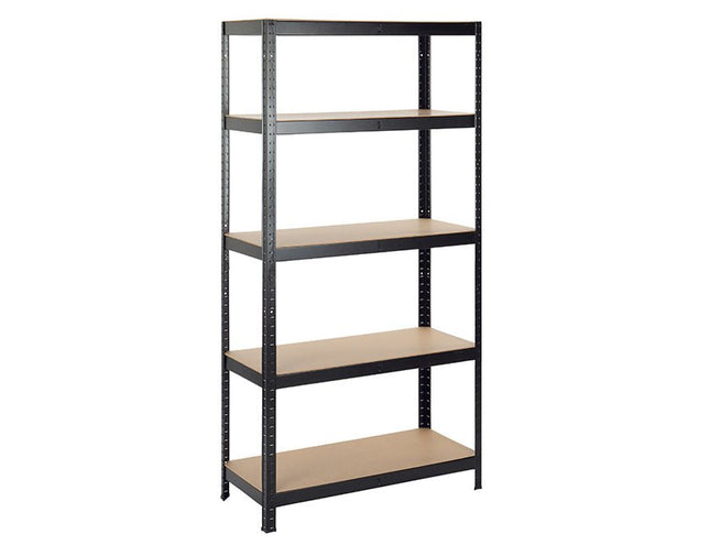 Practo Metalen Rek Heavy Duty 180x120x45 cm – 5 legborden – Zwart - Doika - Opbergrekken - Practo Home -  - M18012045.5N