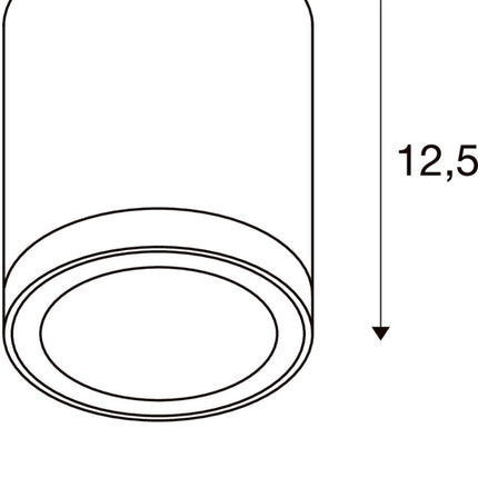 SLV Anthracite Outdoor Light ENOLA ROUND M IP65