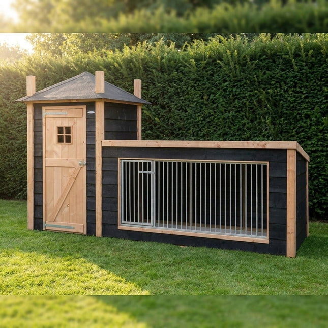 Voldux Hondenhok Siem 392 x 150 x 235 cm - Doika - Hondenhok - Voldux - 8720569162255 - 8720569162255