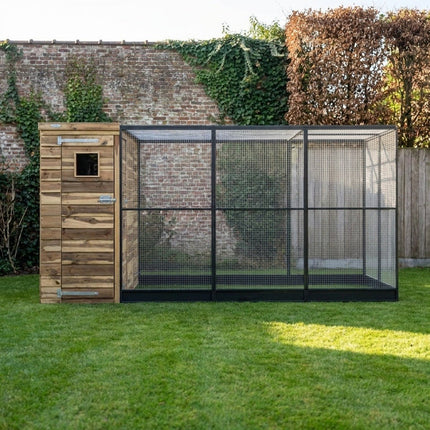 Voldux Volière R10 links 391 x 200 x 190 cm - Doika - Volière - Voldux - 8720569162170 - 8720569162170