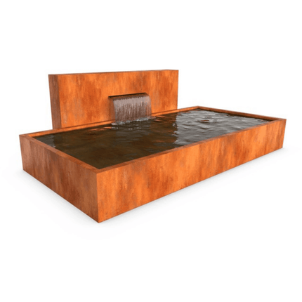 CascadiAC3 waterval (naast vijver) - 200x25x120cm 98kg - cortenstaal - LetterBox - Waterval - Geroba - CascadiAC3