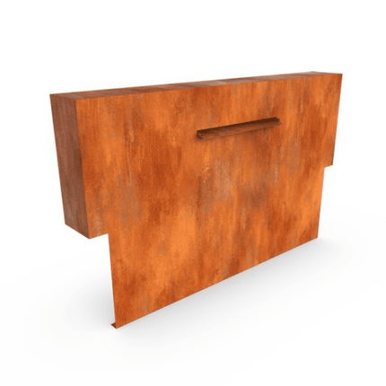 CascadiOC7 waterval (op vijver) - 125x25x160cm 69kg - cortenstaal - LetterBox - Waterval - Geroba - CascadiOC7