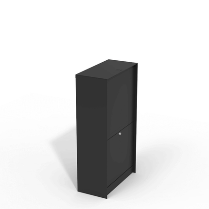 eSafe Dropbox Medium Pakketbrievenbus Blank aluminiumkleurig RAL 9006 - Doika BV - Pakketbrievenbus - eSafe - -