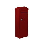 Safepost brievenbus 70 rond dak rood RAL 3002 - Doika BV - Brievenbus - Safepost - 7330589955709 - 70570
