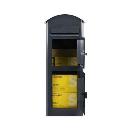 Safepost pakketbrievenbus 80 rond dak racegroen RAL 6009 - Doika BV - Pakketbrievenbus - Safepost - 7330589800269 - 80026