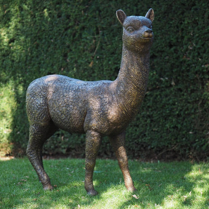 Thermobrass Alpaca 125x34x115cm (HxBxL) - Doika BV - Bronzen beeld - Thermobrass - 5410807013847 - B1384